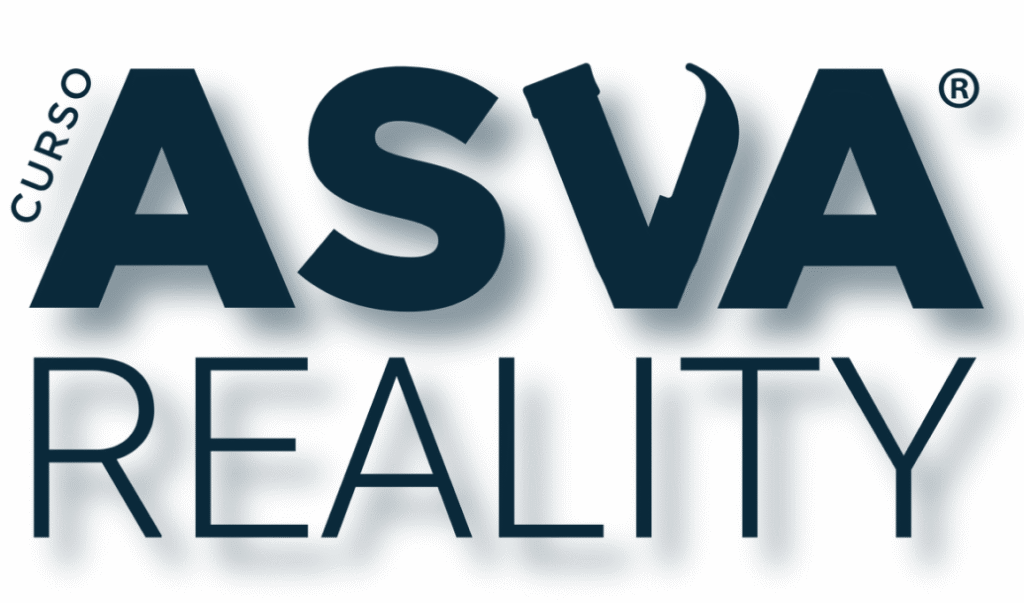 Logo em png do curso ASVA Reality versão azul